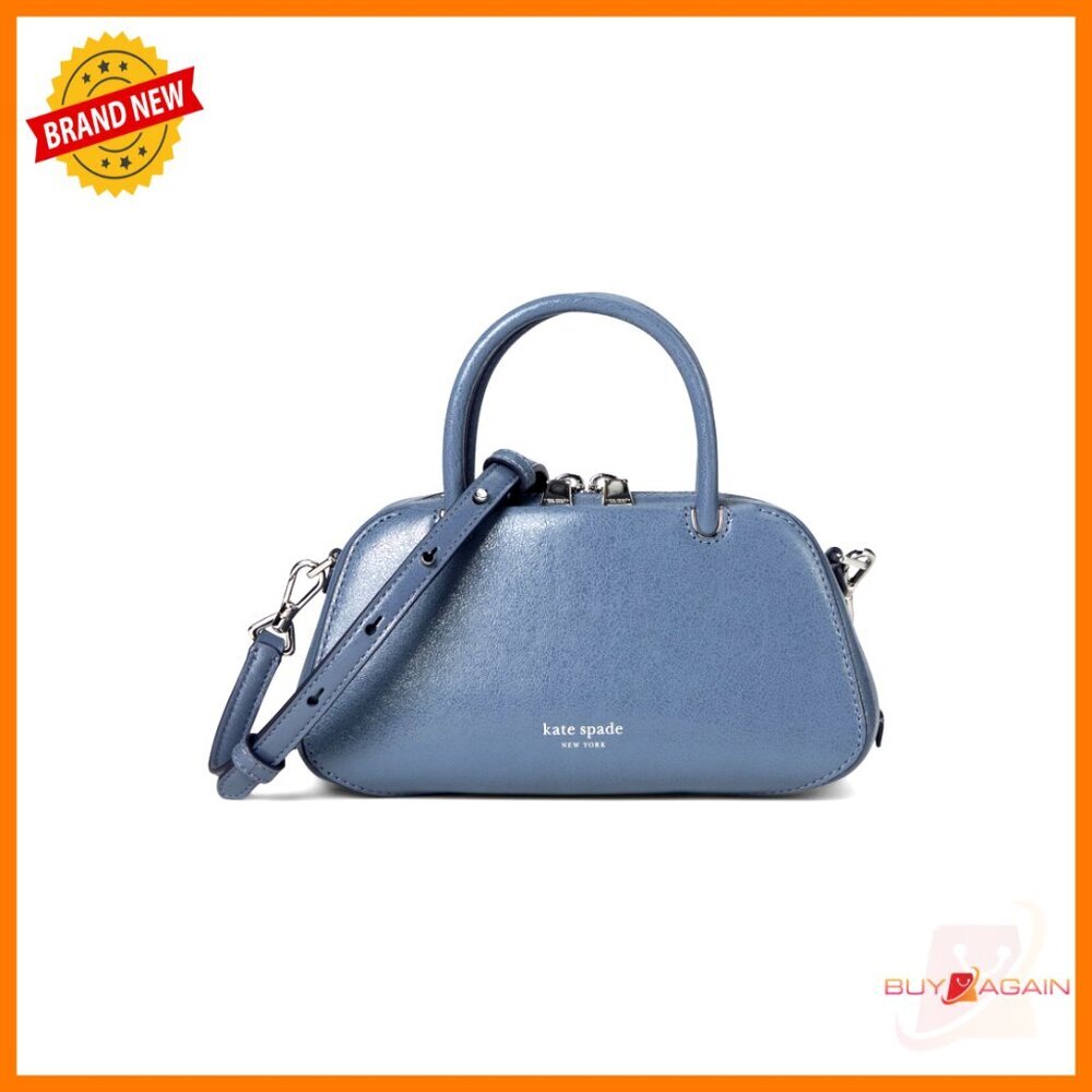 Mini Leather Crossbody Shoulder Bag With Zip Closure